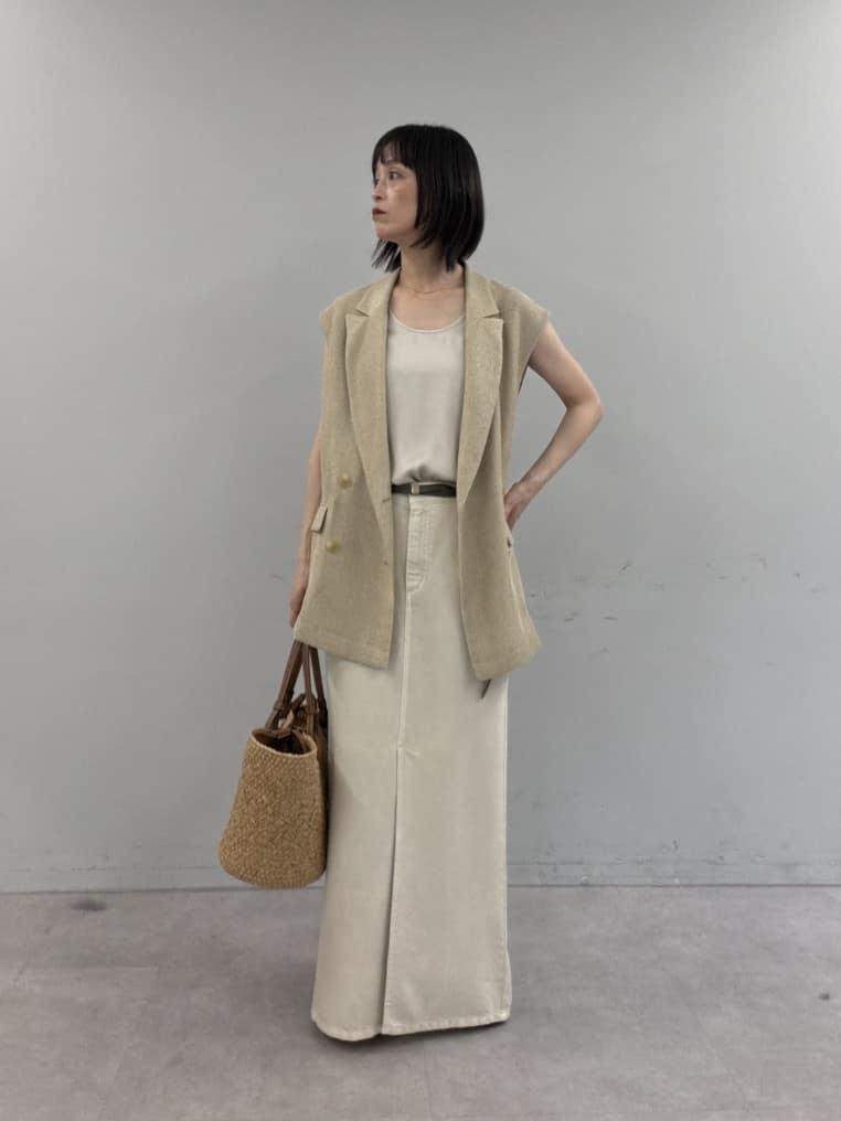 GALLARDAGALANTEの【セットアップ対応】リヨセルスリットスカートを使ったコーディネートを紹介します。｜Rakuten Fashion(楽天ファッション／旧楽天ブランドアベニュー)7271540