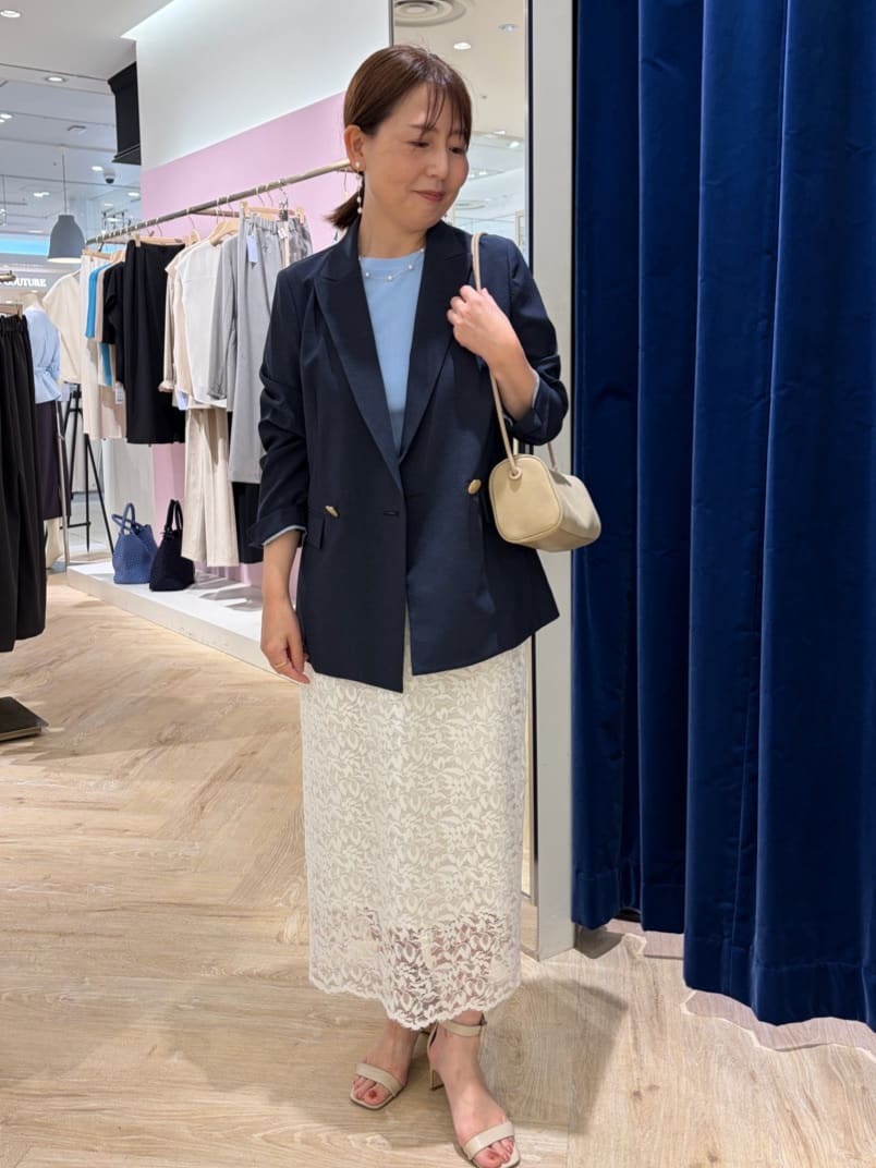 NOLLEY'S sophiウォッシャブルブリーザブルシャンブレー ジャケット NOLLEY'S | 《セットアップ対応》ウォッシャブルブリーザブル