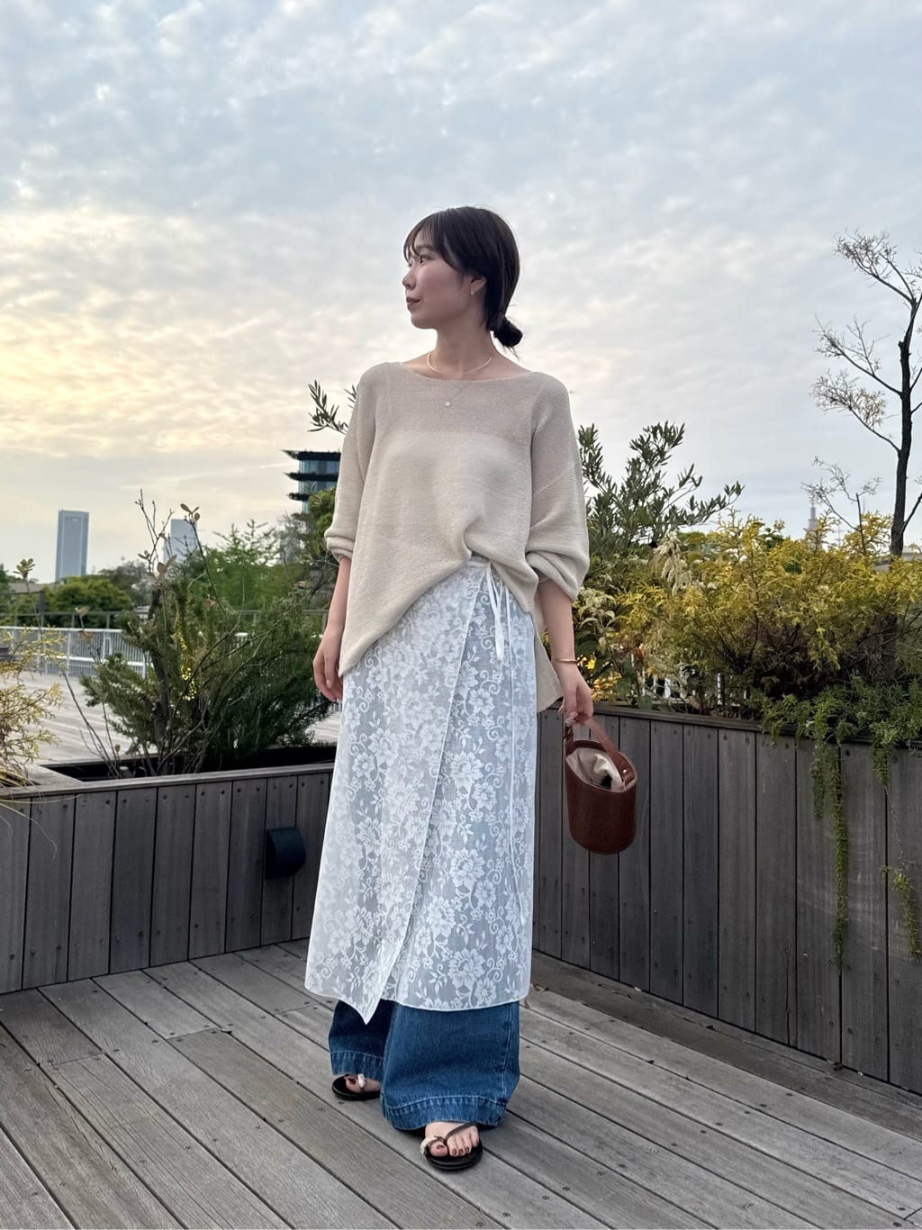 GALLARDAGALANTE | ペーパーヤーンメッシュニット | Rakuten Fashion