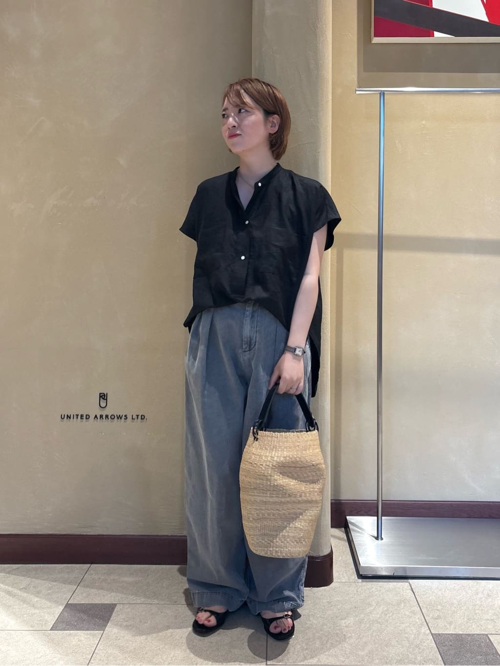 UNITED ARROWS | <conte>タック デニムワイドパンツ | Rakuten Fashion