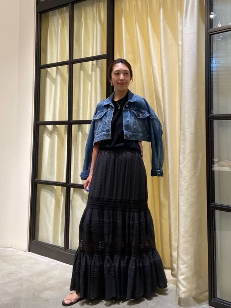 Whim Gazette | コットンギャザーマキシスカート | Rakuten Fashion