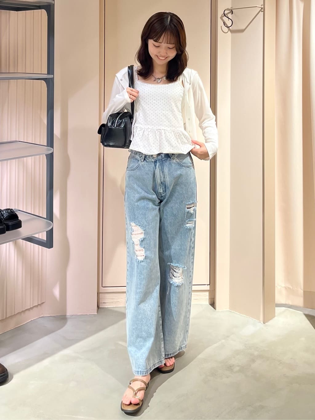 archives | カップつきドットフリルキャミソール | Rakuten Fashion