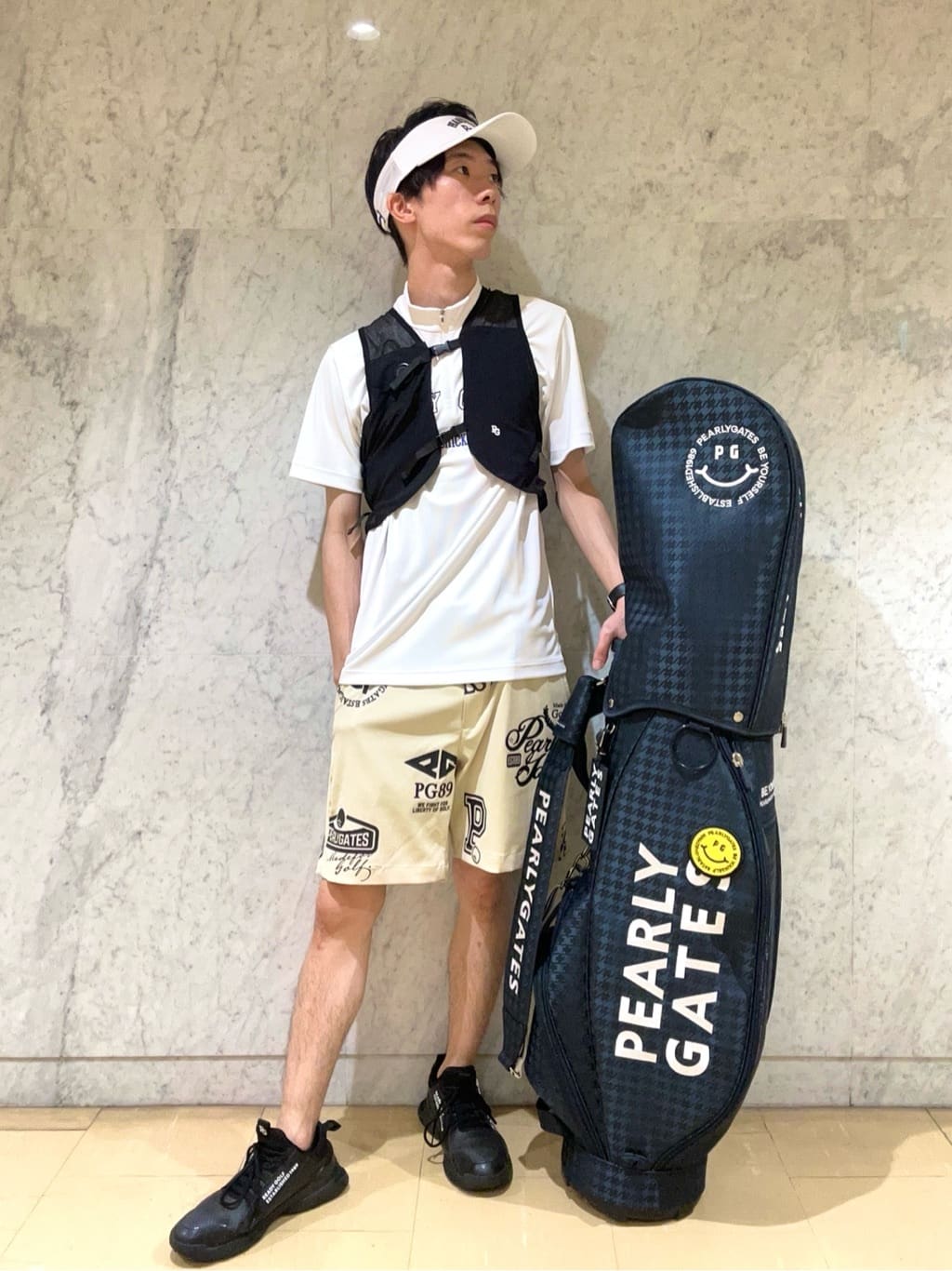 PEARLY GATES | ポリエステルメッシュペルチェベスト(UNISEX