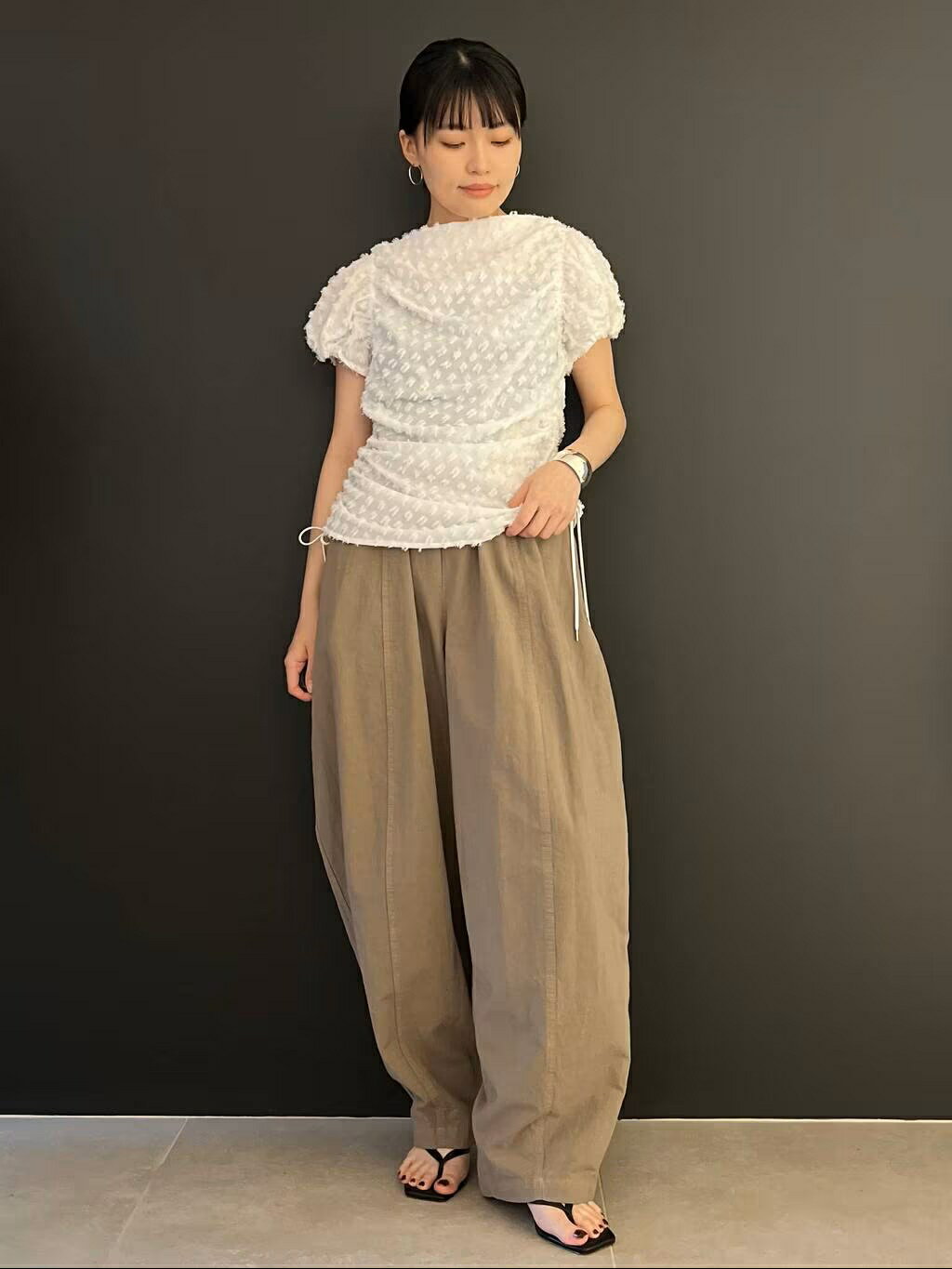 Curensology | コットンリネンドロストパンツ | Rakuten Fashion(楽天