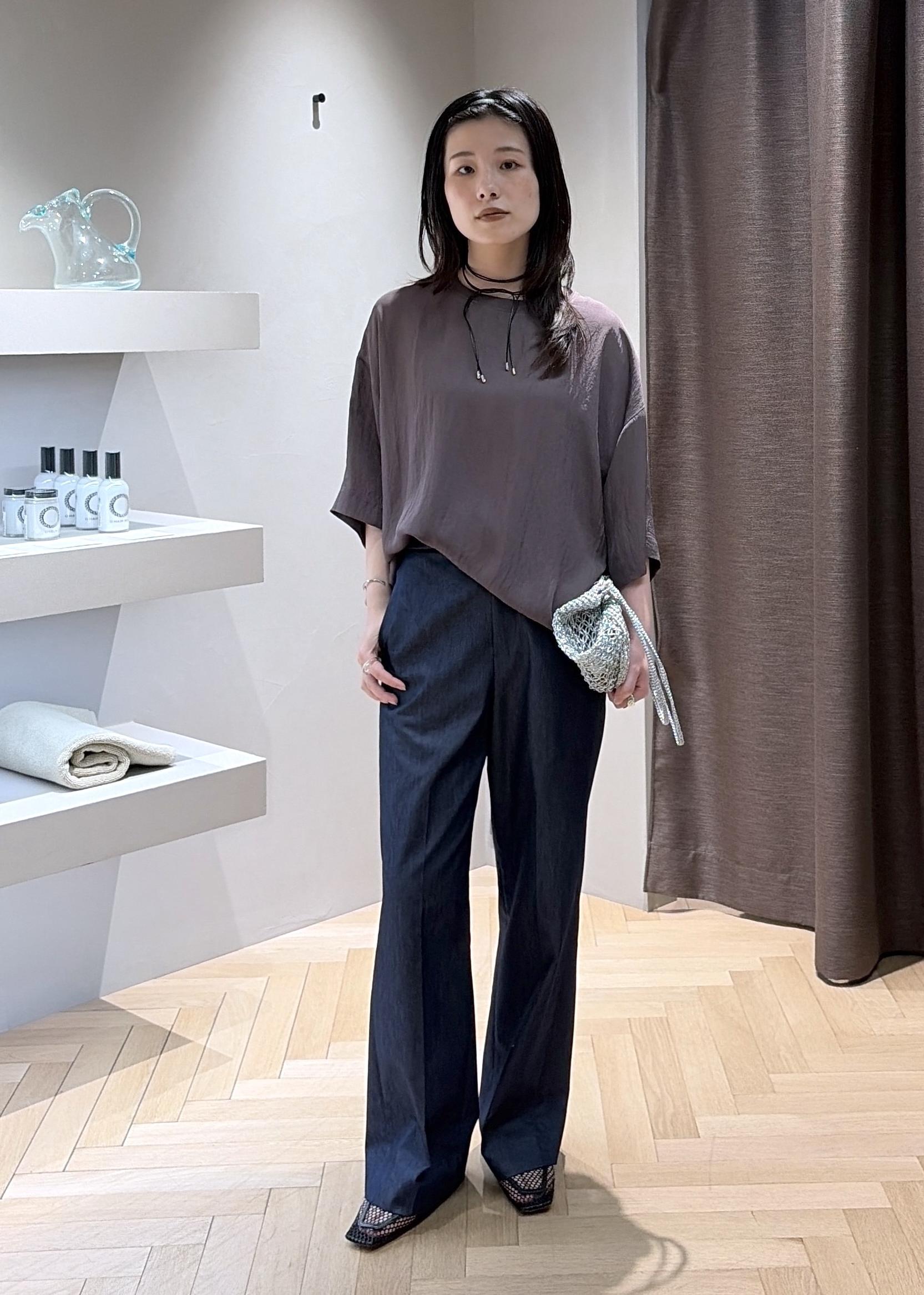 SALON adam et rope' | コットンライクスタイルアップパンツ 3