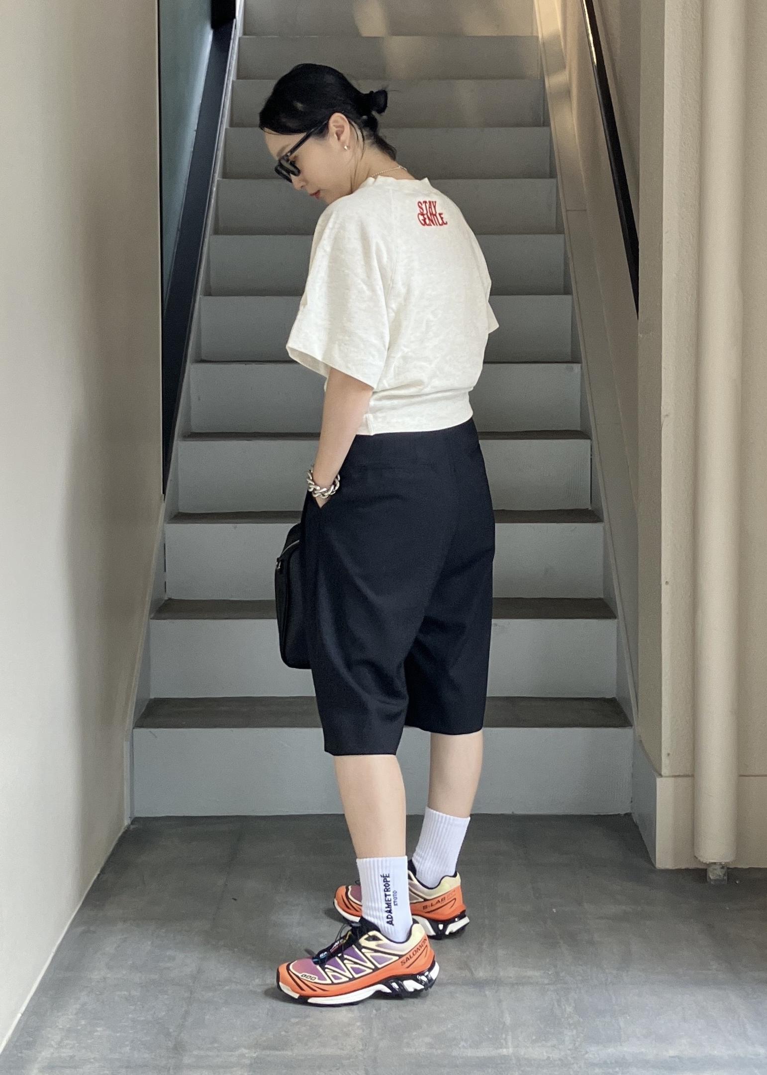 ADAM ET ROPE' | 【サステナブル】アジャストハーフパンツ | Rakuten