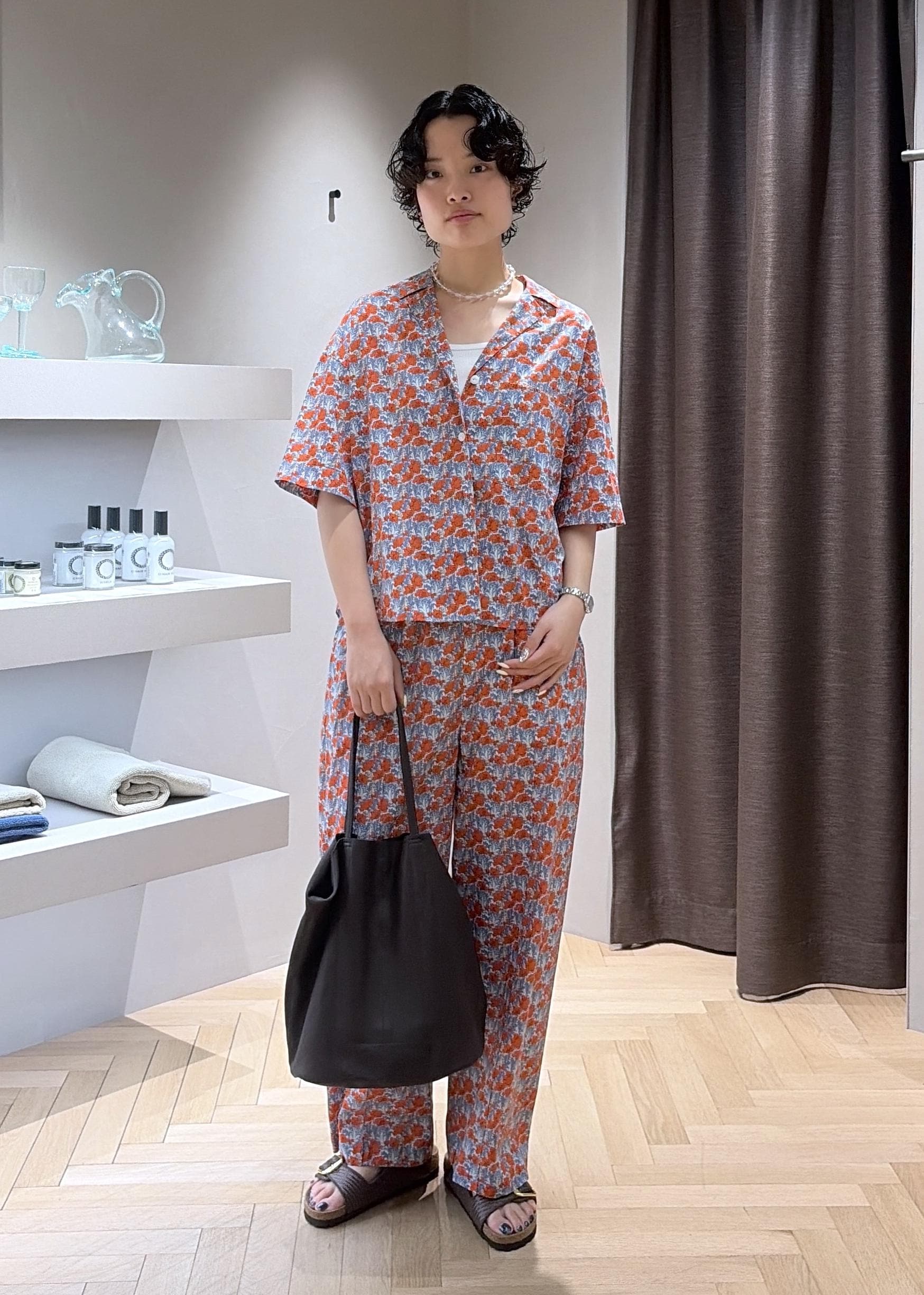 SALON adam et rope' | リバティオープンカラーシャツ | Rakuten