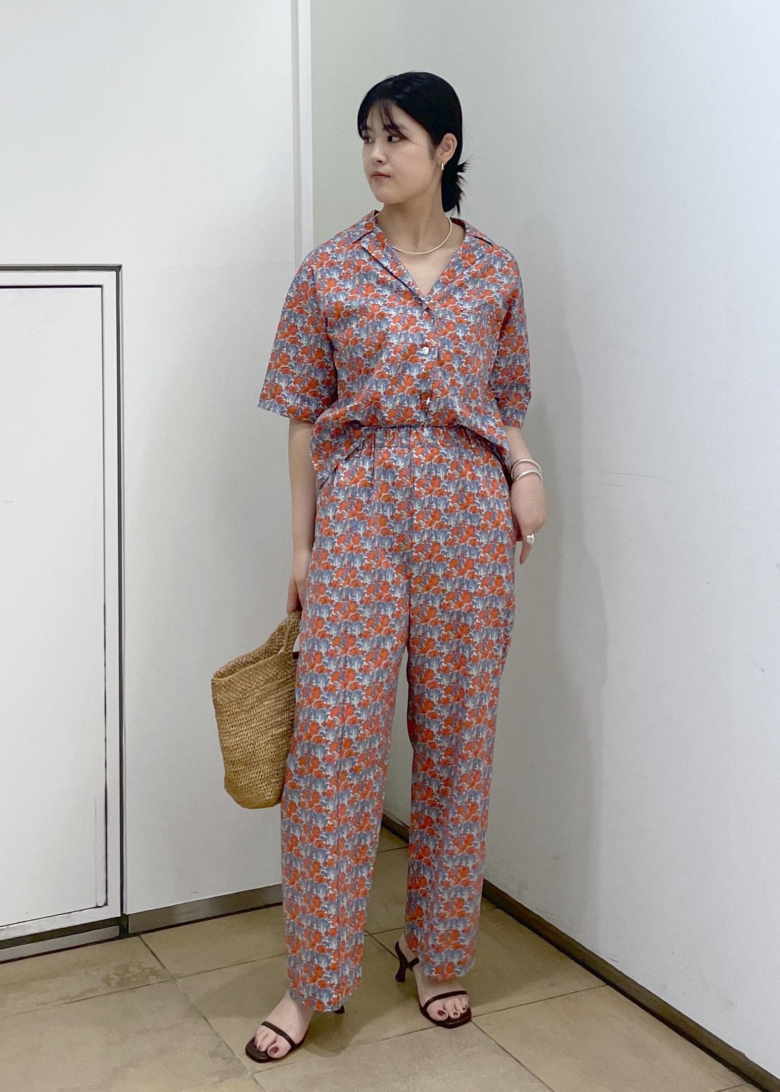 SALON adam et rope' | リバティオープンカラーシャツ | Rakuten