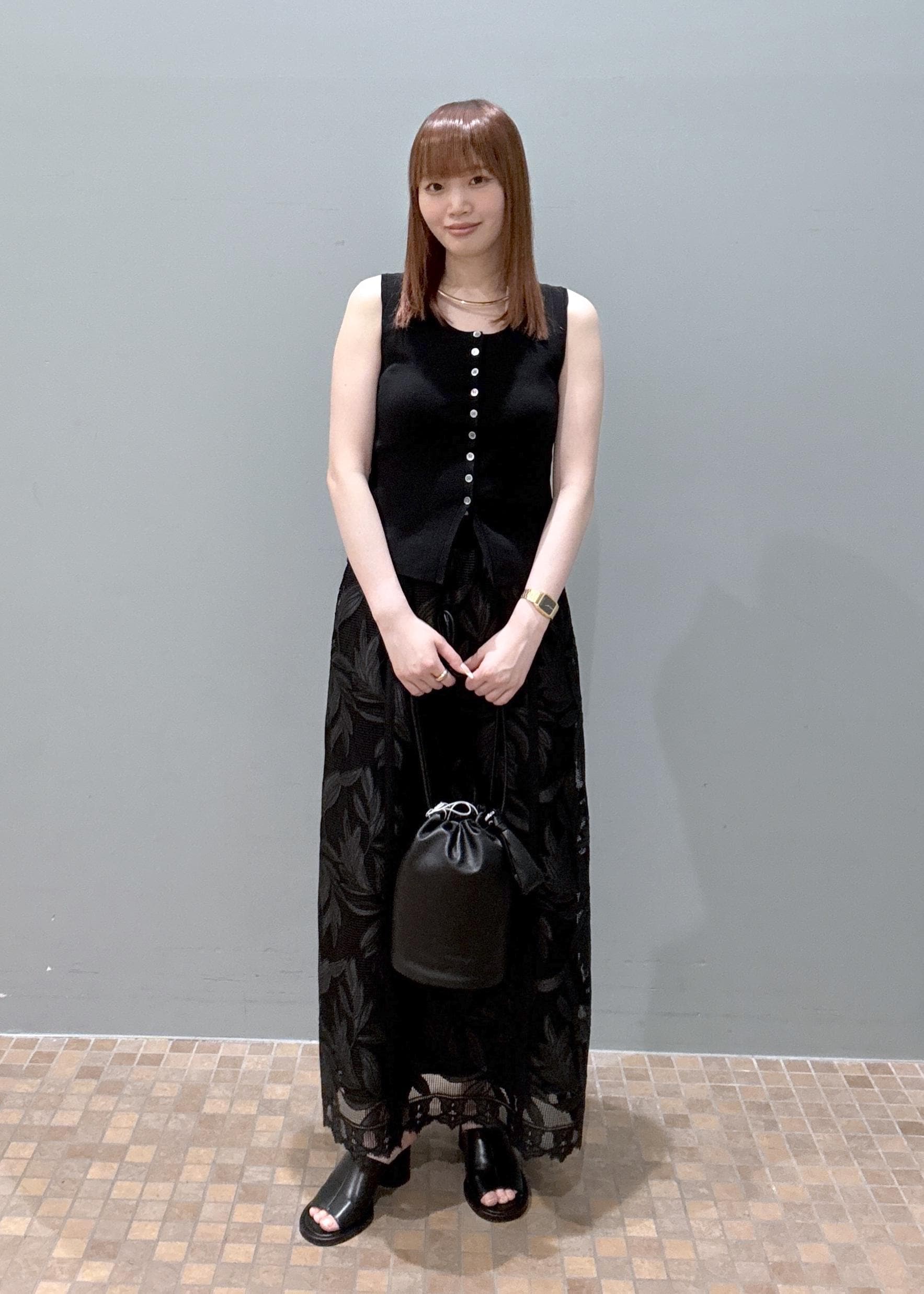 ADAM ET ROPE' | メッシュレースマキシスカート | Rakuten Fashion