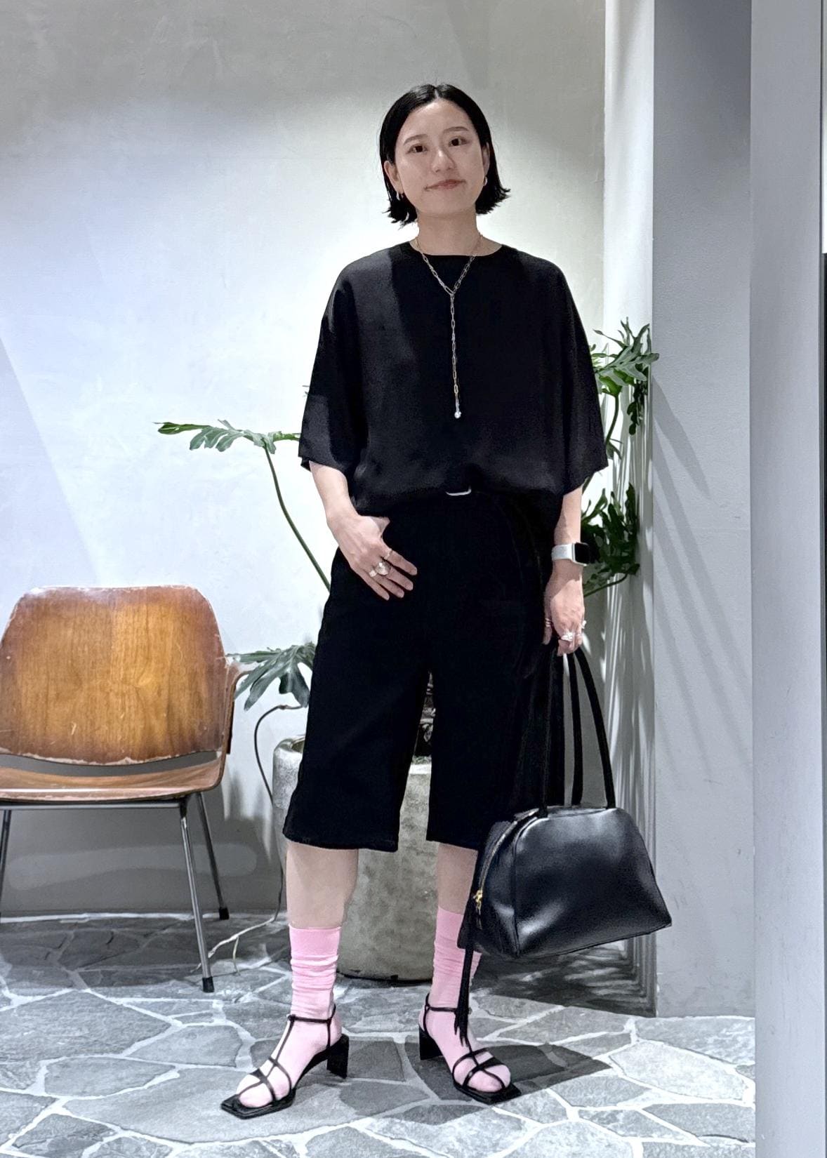 SALON adam et rope' | スプリットレザーミドルボストンバッグ 2
