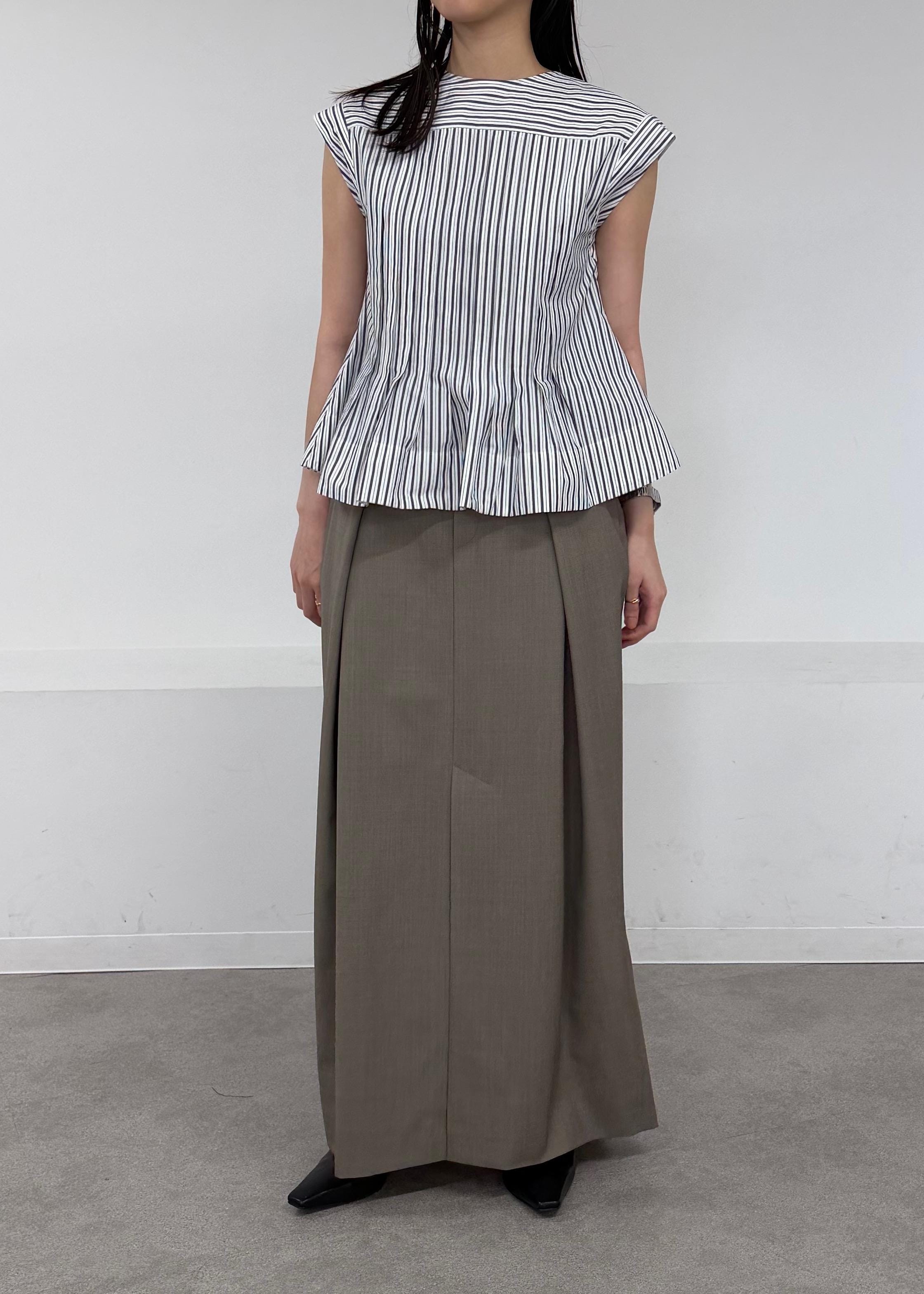 ADAM ET ROPE' | 【定番】タックフレアジレブラウス | Rakuten Fashion