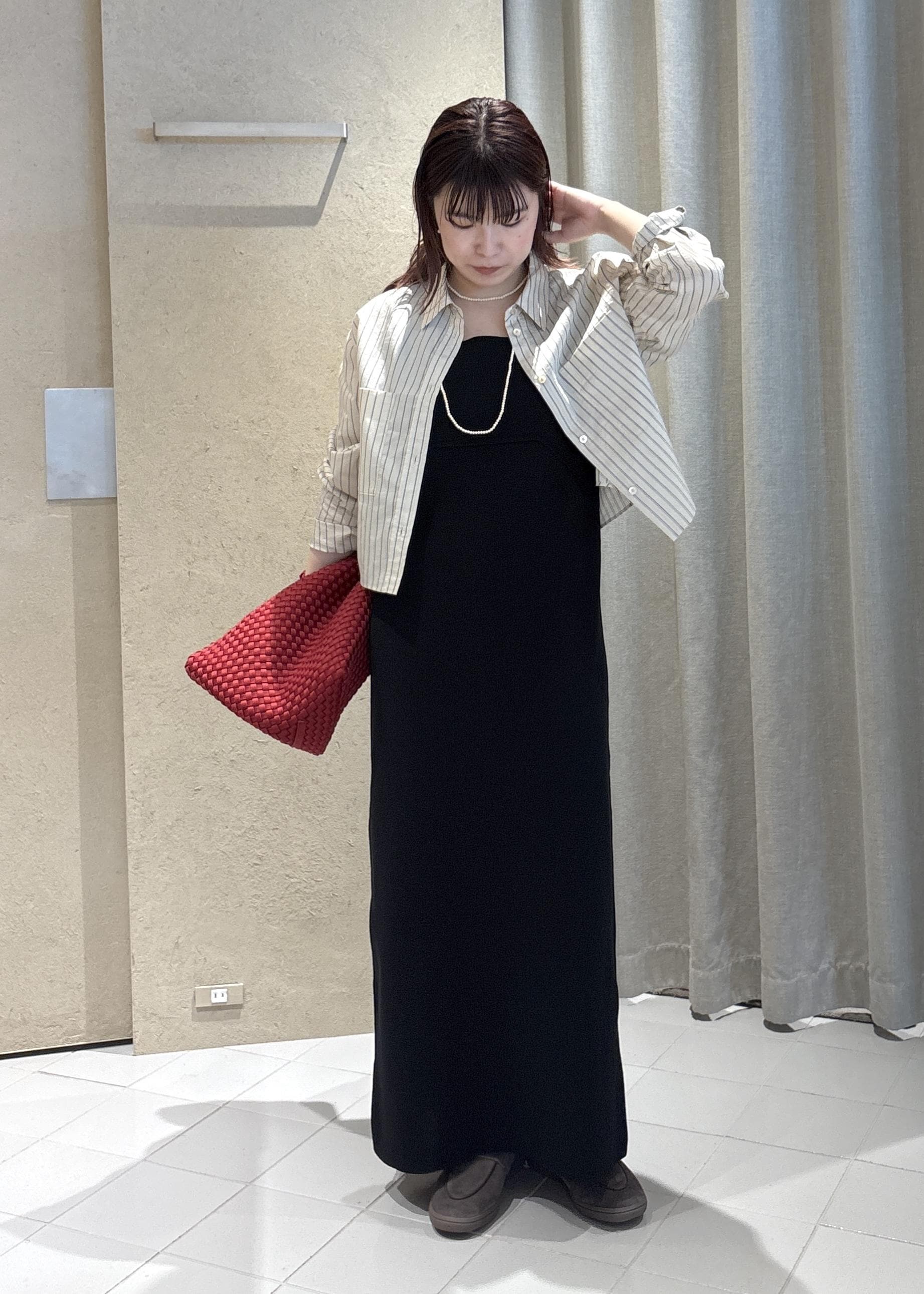 SALON adam et rope' | ACAR クロップドストライプシャツ | Rakuten