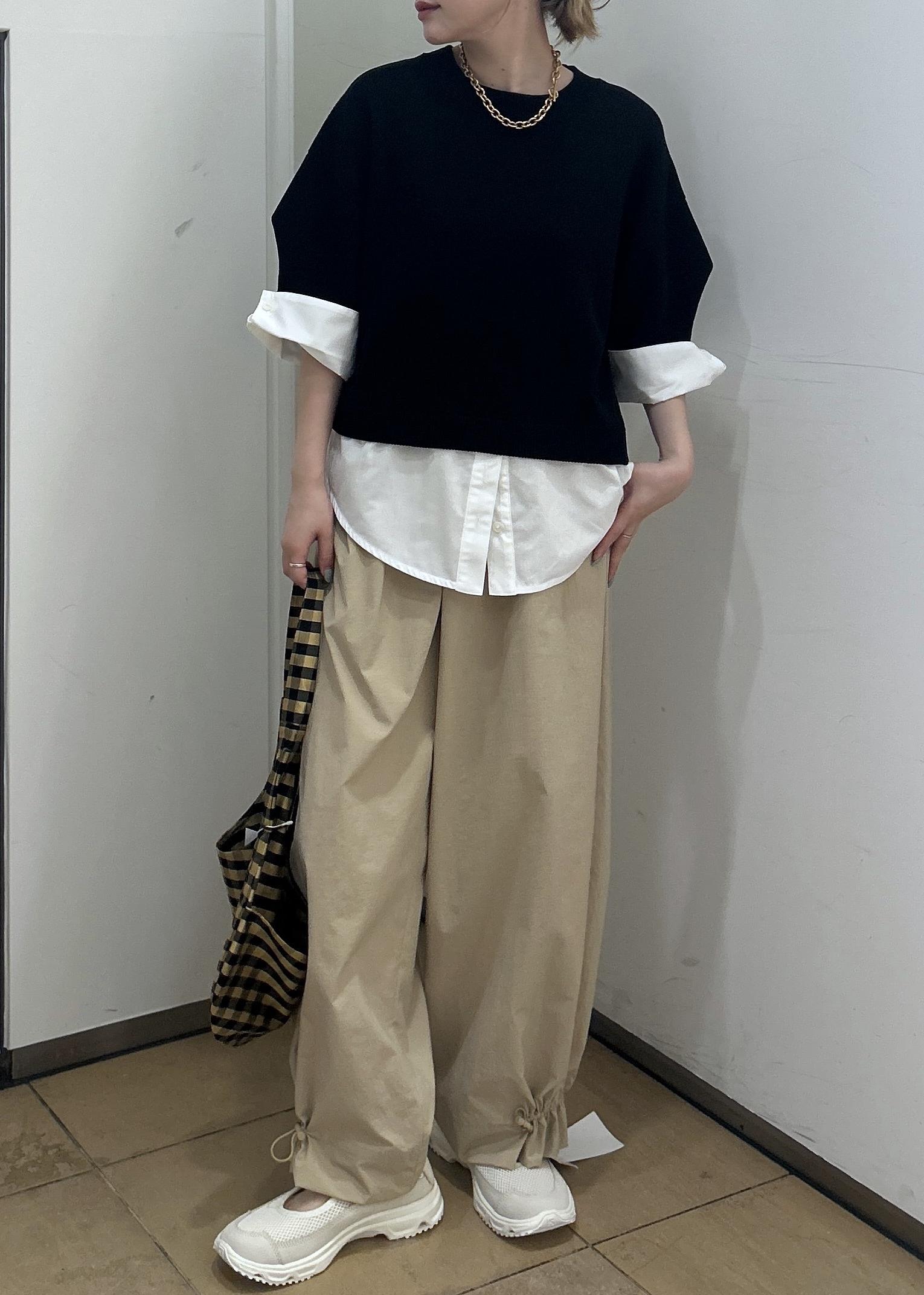 ADAM ET ROPE' | 【WEB限定】シャツコンビニットプルオーバー