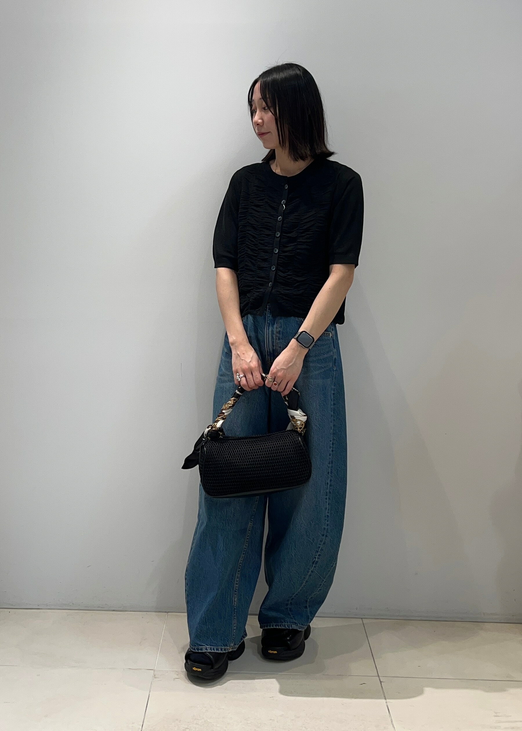 ADAM ET ROPE' | 【WEB限定】シアーシャーリングカーディガン