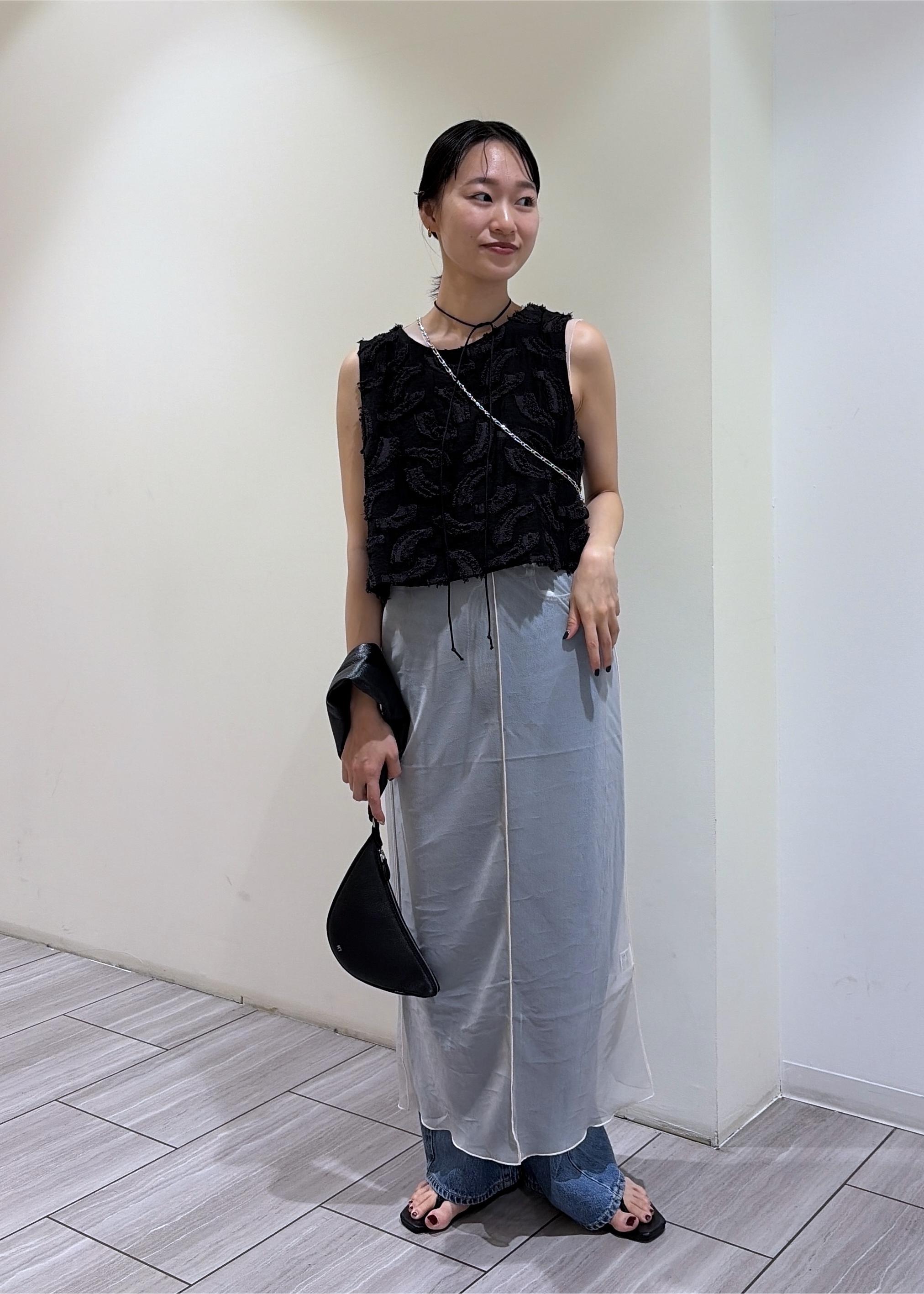 ADAM ET ROPE' | ジャガードタンクブラウス | Rakuten Fashion(楽天