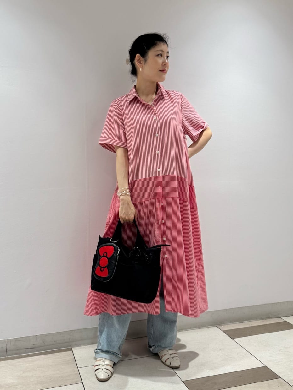 ear PAPILLONNER | 切替ストライプワンピース【SUM1 STYLE】 | Rakuten