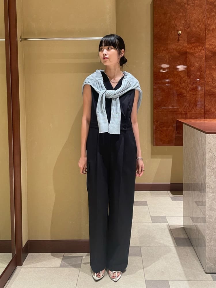 UNITED ARROWS | <conte>ラペル サイドポケット オールインワン