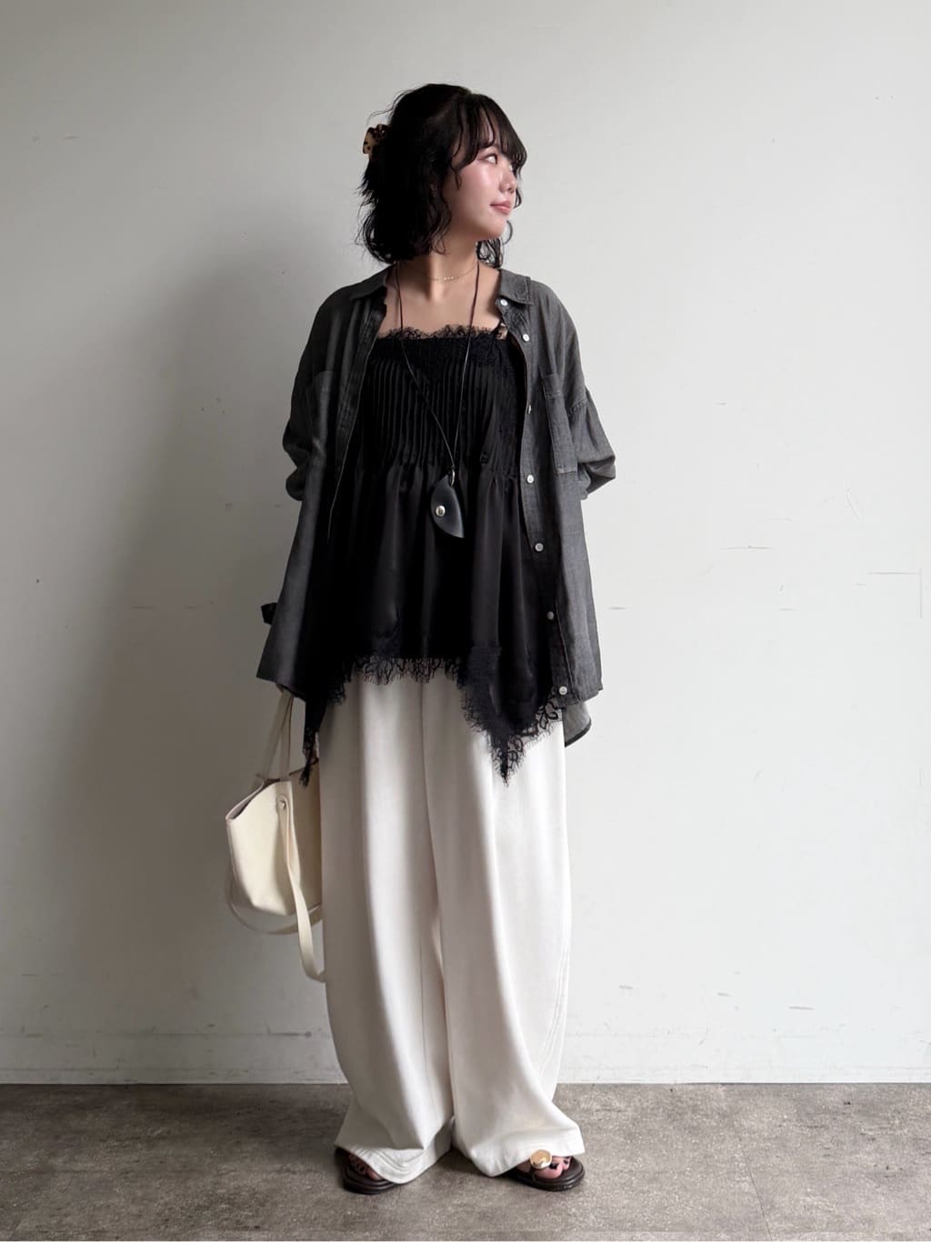 DOUDOU | 袖リブシアーデニムシャツ | Rakuten Fashion(楽天