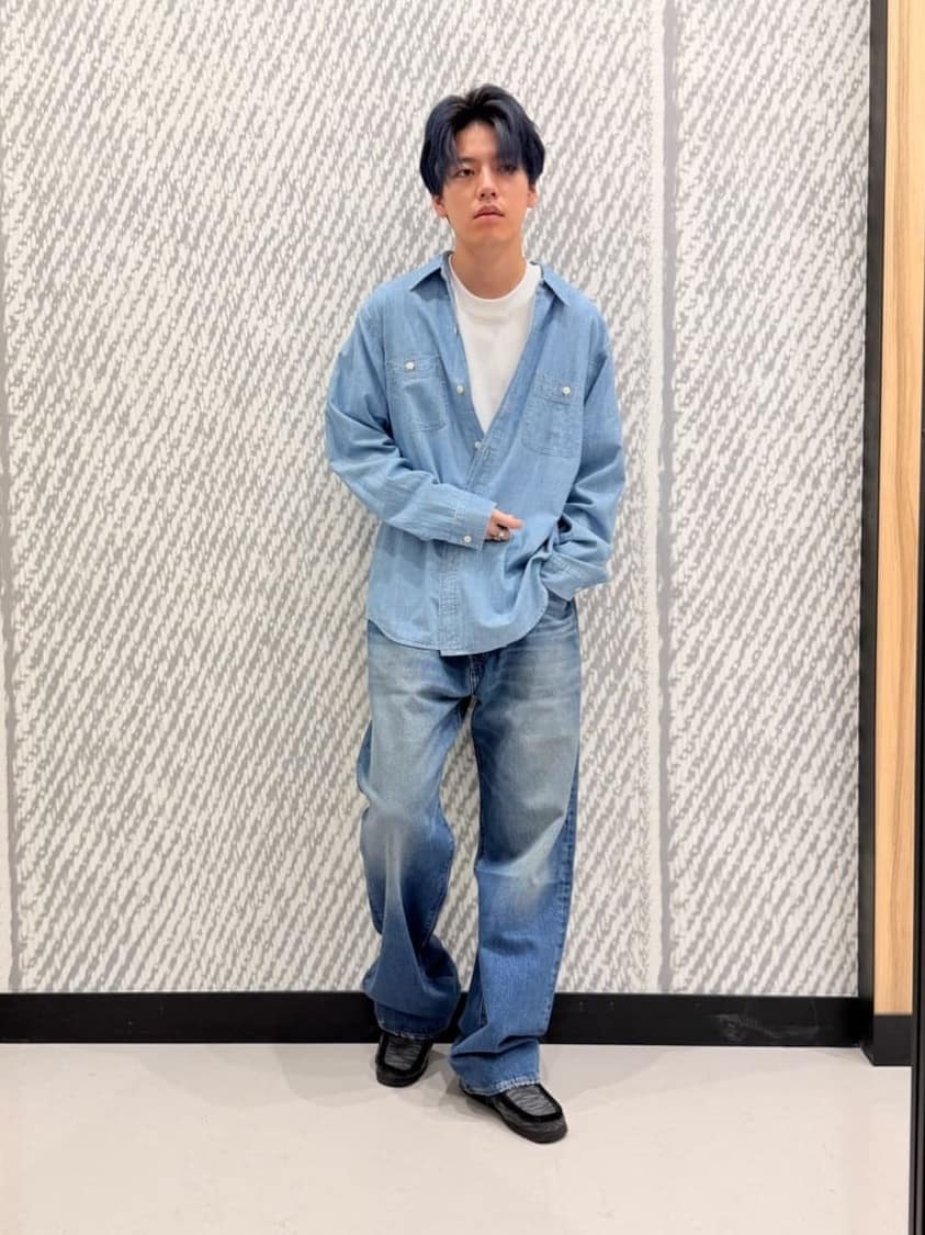Levi's | BLUETAB(TM) シャンブレーワークシャツ | Rakuten Fashion