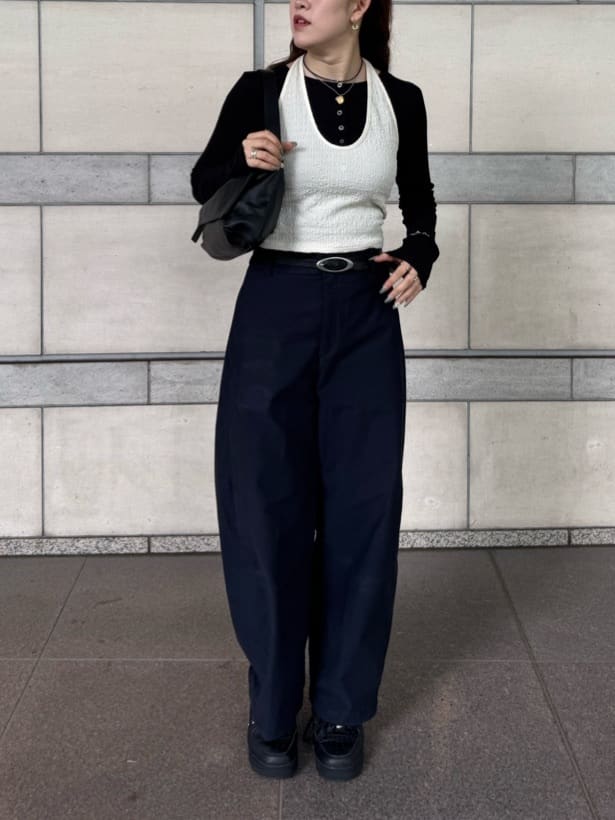 ear PAPILLONNERのレザーフラップショルダーバッグを使ったコーディネートを紹介します。｜Rakuten Fashion(楽天ファッション／旧楽天ブランドアベニュー)7286595
