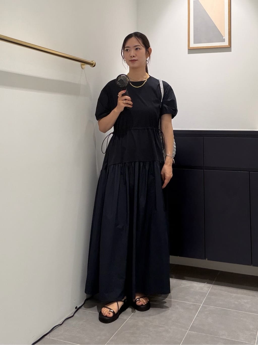 たくわん UNITED ARROWS green label relaxing | タフタ ドッキング ワンピース