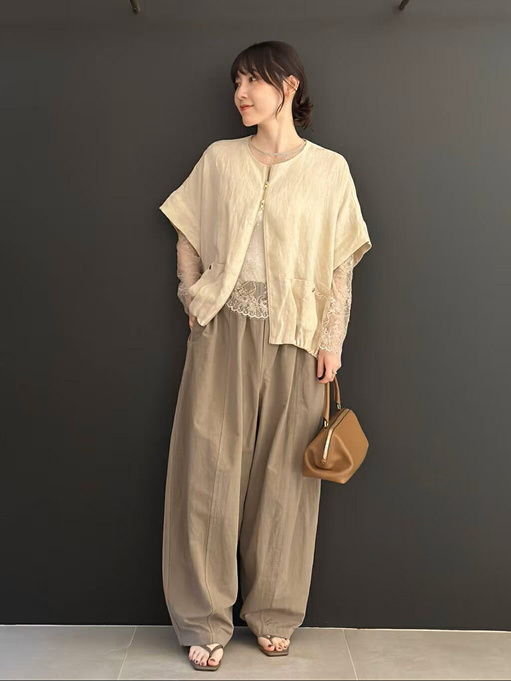 Curensology | コットンリネンドロストパンツ | Rakuten Fashion(楽天