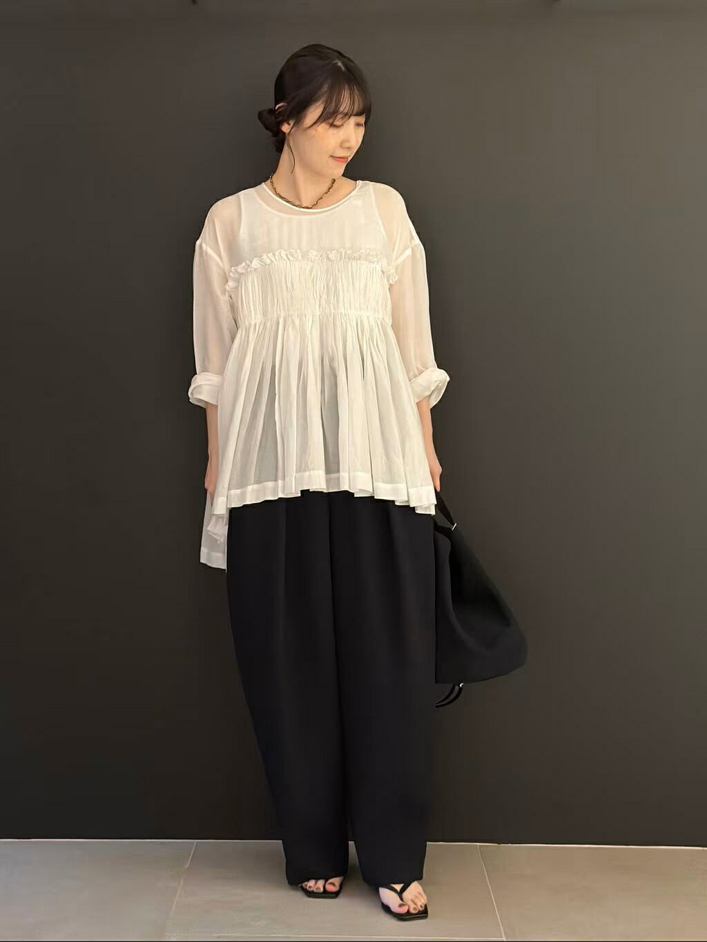 Curensology | ハンドタックブラウス | Rakuten Fashion(楽天