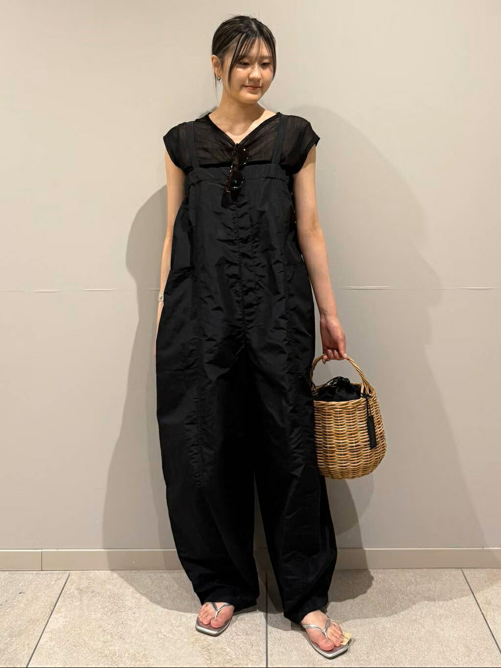 Curensology | ナイロンラミーサロペット | Rakuten Fashion(楽天