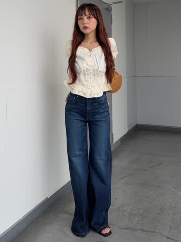 moussyの【美脚見えデニム】【SNSで話題!】ADVANCED LONG LEG フレアを