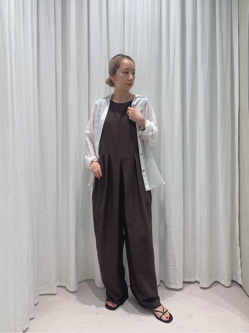 UNITED ARROWS | <conte>レーヨン ノースリーブ ジャンプスーツ