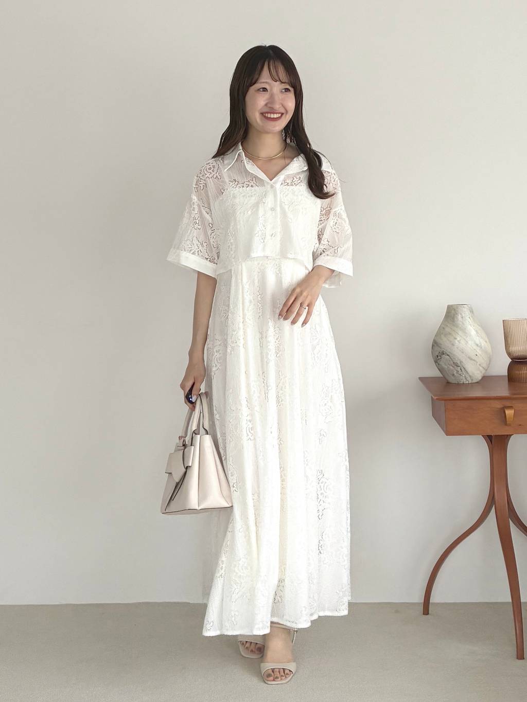 mysty woman | レースキャミワンピ半袖シャツセット | Rakuten Fashion