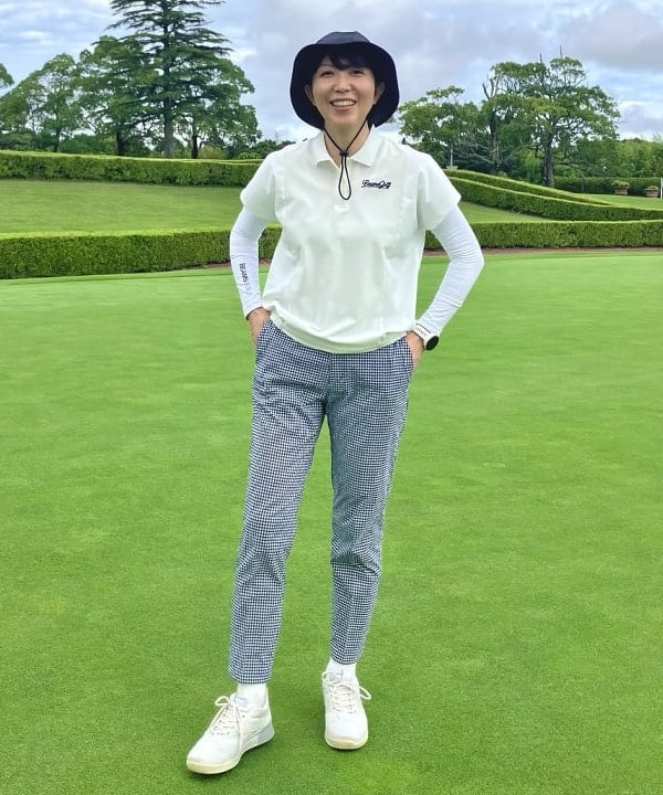 BEAMS GOLF | ORANGE LABEL / メッシュ切り替え 裾ギャザー ポロシャツ
