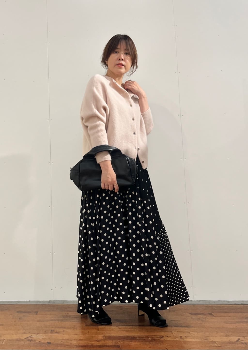 BEARDSLEY | 《完売サイズ追加検討中》ドットパッチワークスカート