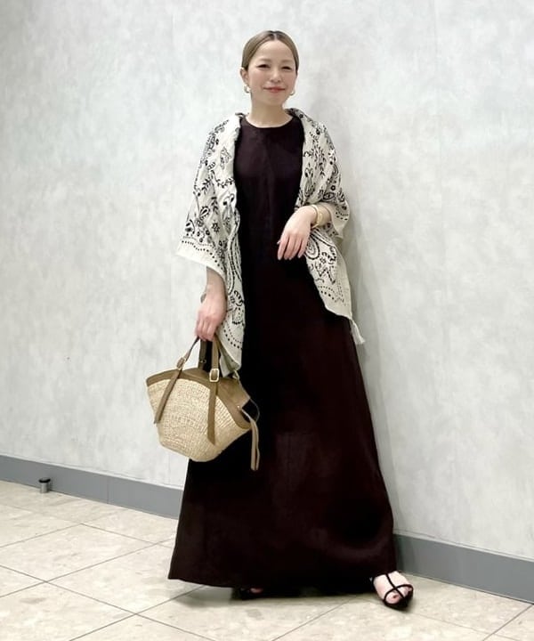 Demi-Luxe BEAMS | 【夏新作・洗える】シンプル リネン 2WAY ドレス .M