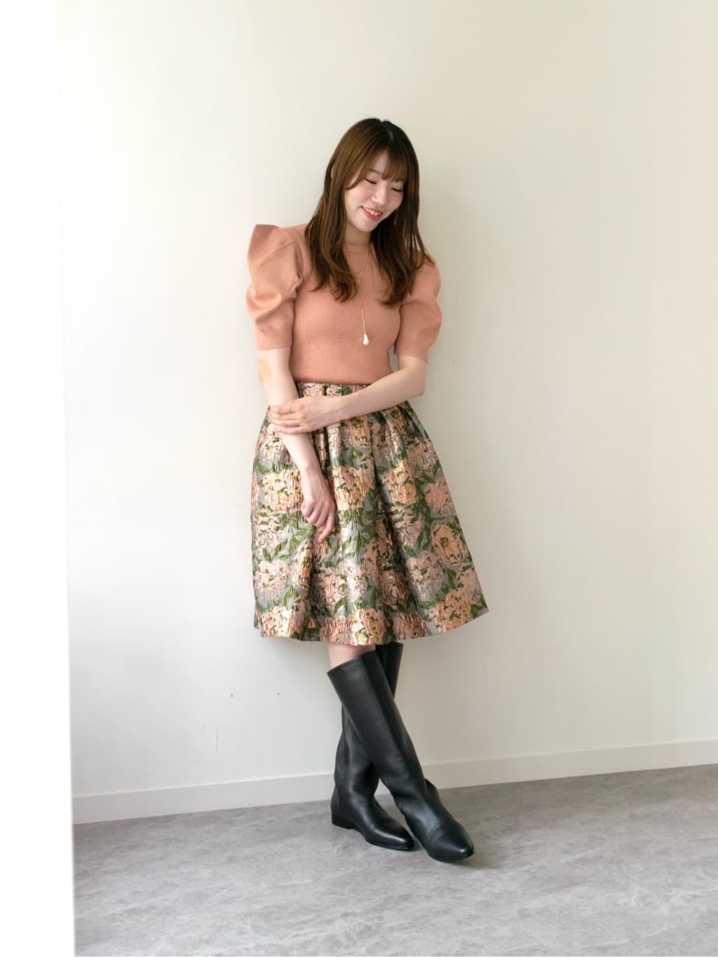 allureville | グロッシージャガードスカート | Rakuten Fashion(楽天