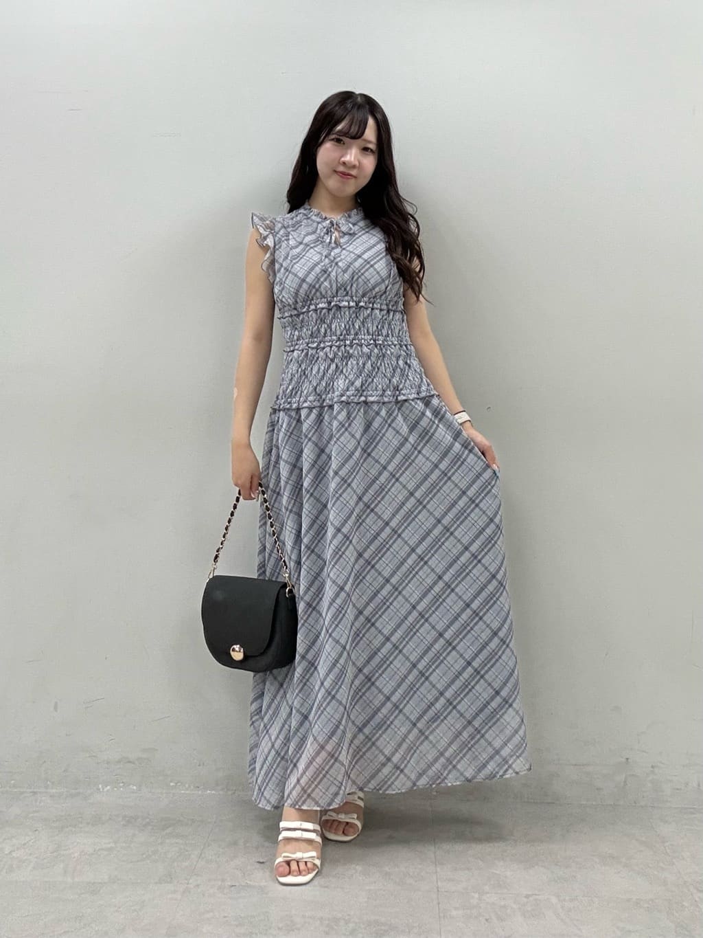 natural coutureのウエストシャーリングプチハイワンピースを使った