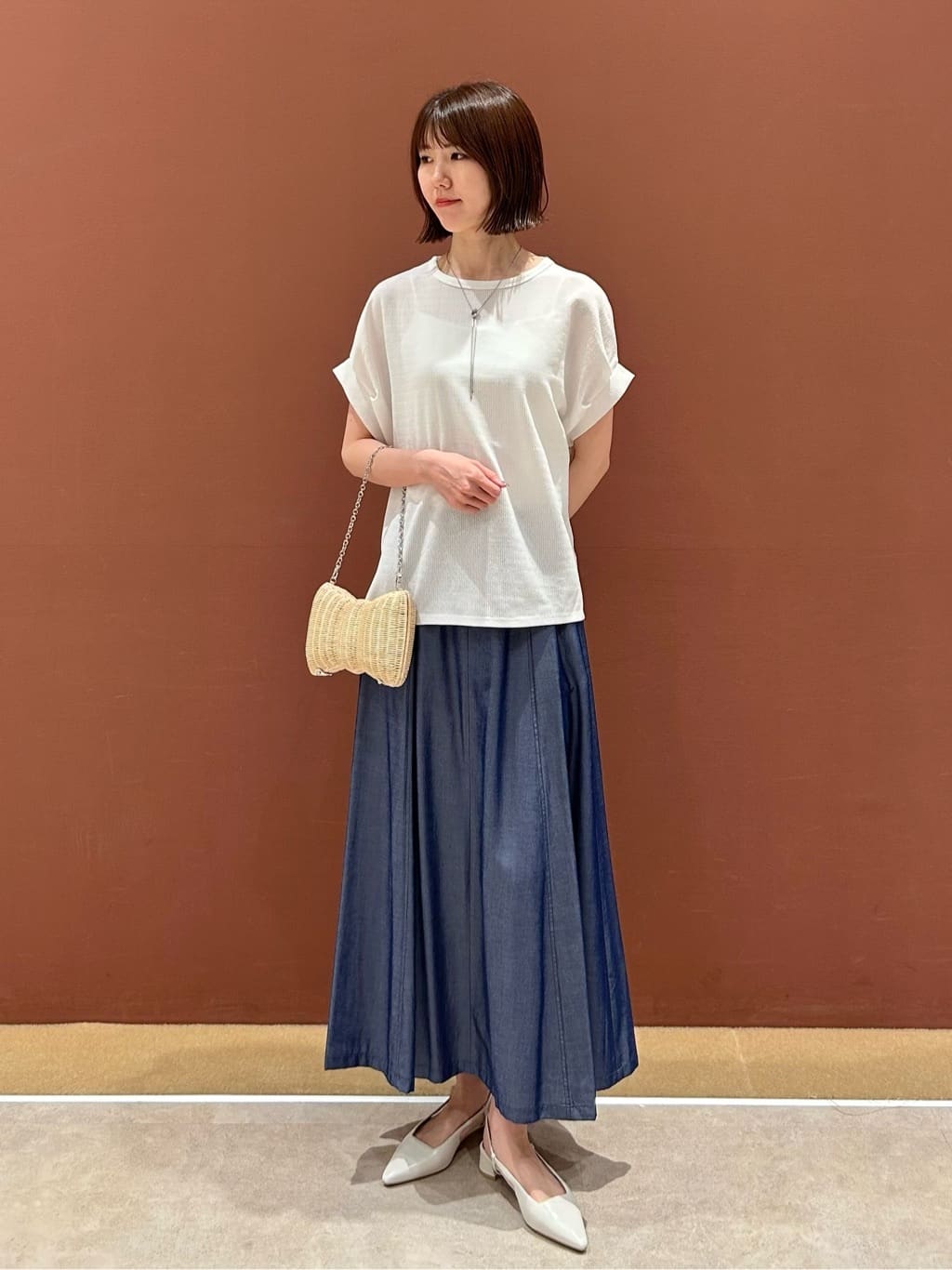 UNITED ARROWS LTD. OUTLET | シャンブレー フレアスカート -マシン