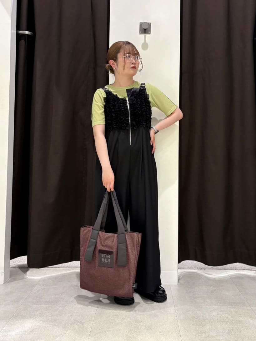 LASUD | フリルビスチェロゴテープサロペット | Rakuten Fashion(楽天