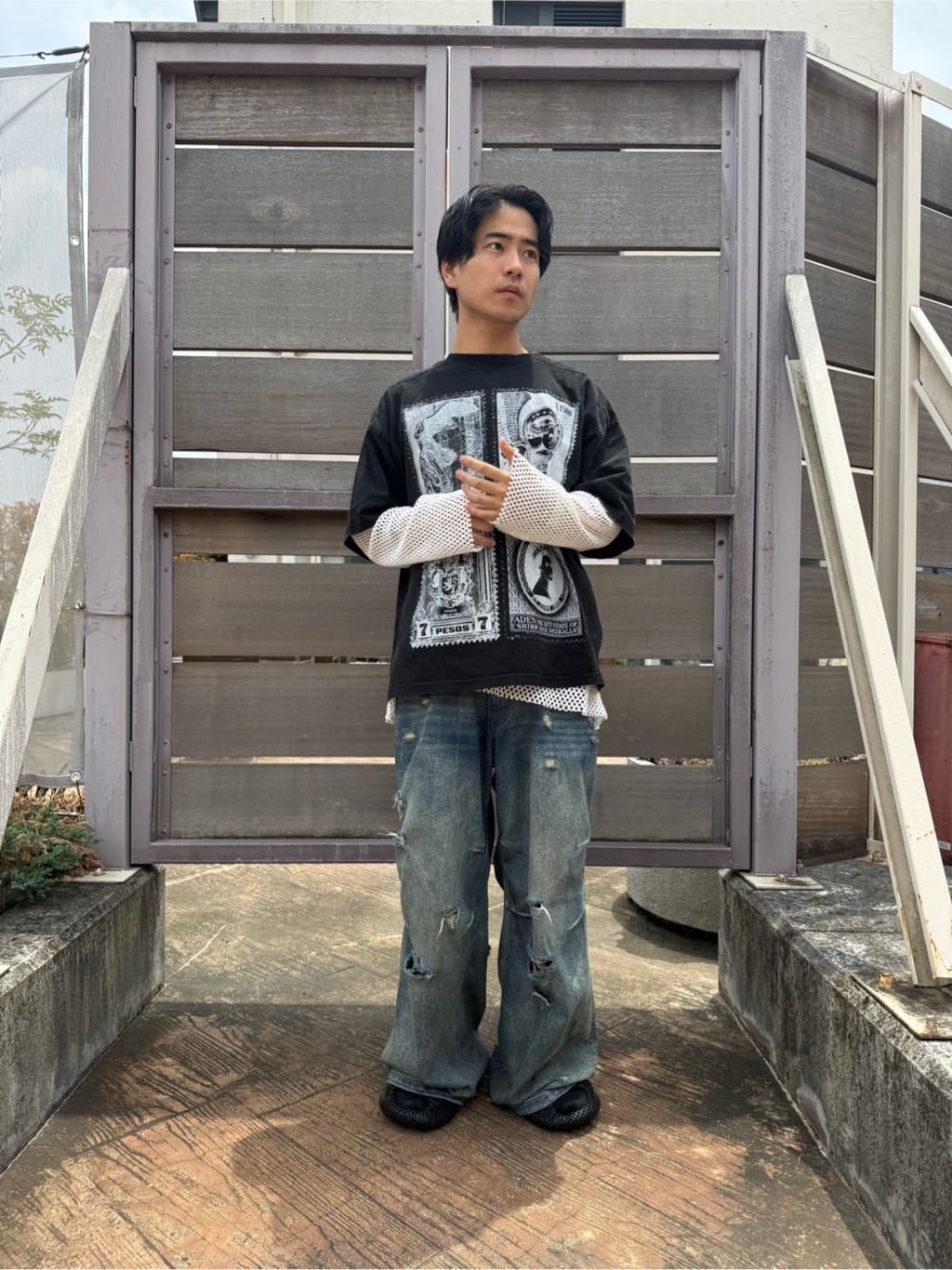 LHP | DankeSchon/ダンケシェーン/12oz BAGGY JEANS/DIRT | Rakuten