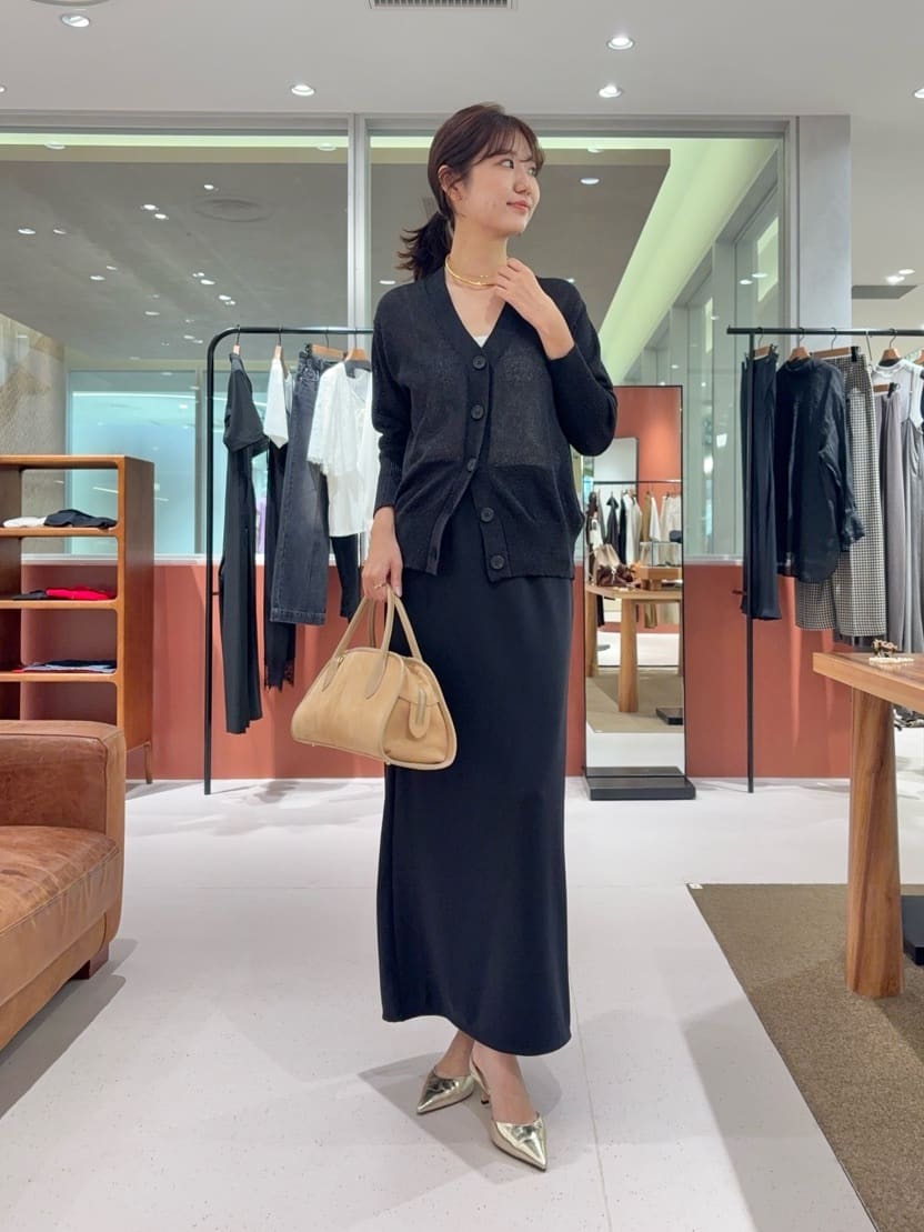 Whim Gazette | Vネックペーパーヤーンカーディガン | Rakuten Fashion