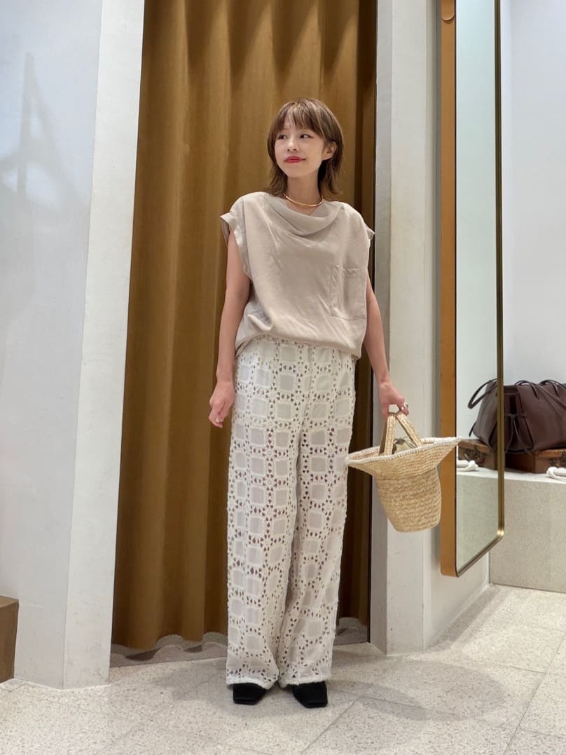 Whim Gazette | ドレープノースリーブブラウス | Rakuten Fashion(楽天