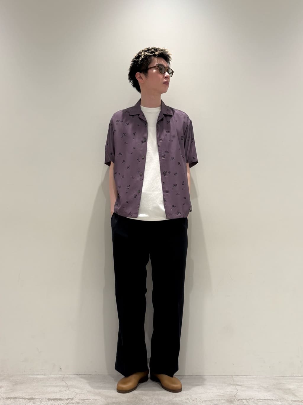 BEAUTY&YOUTH UNITED ARROWS | フラワー プリント オープンカラー