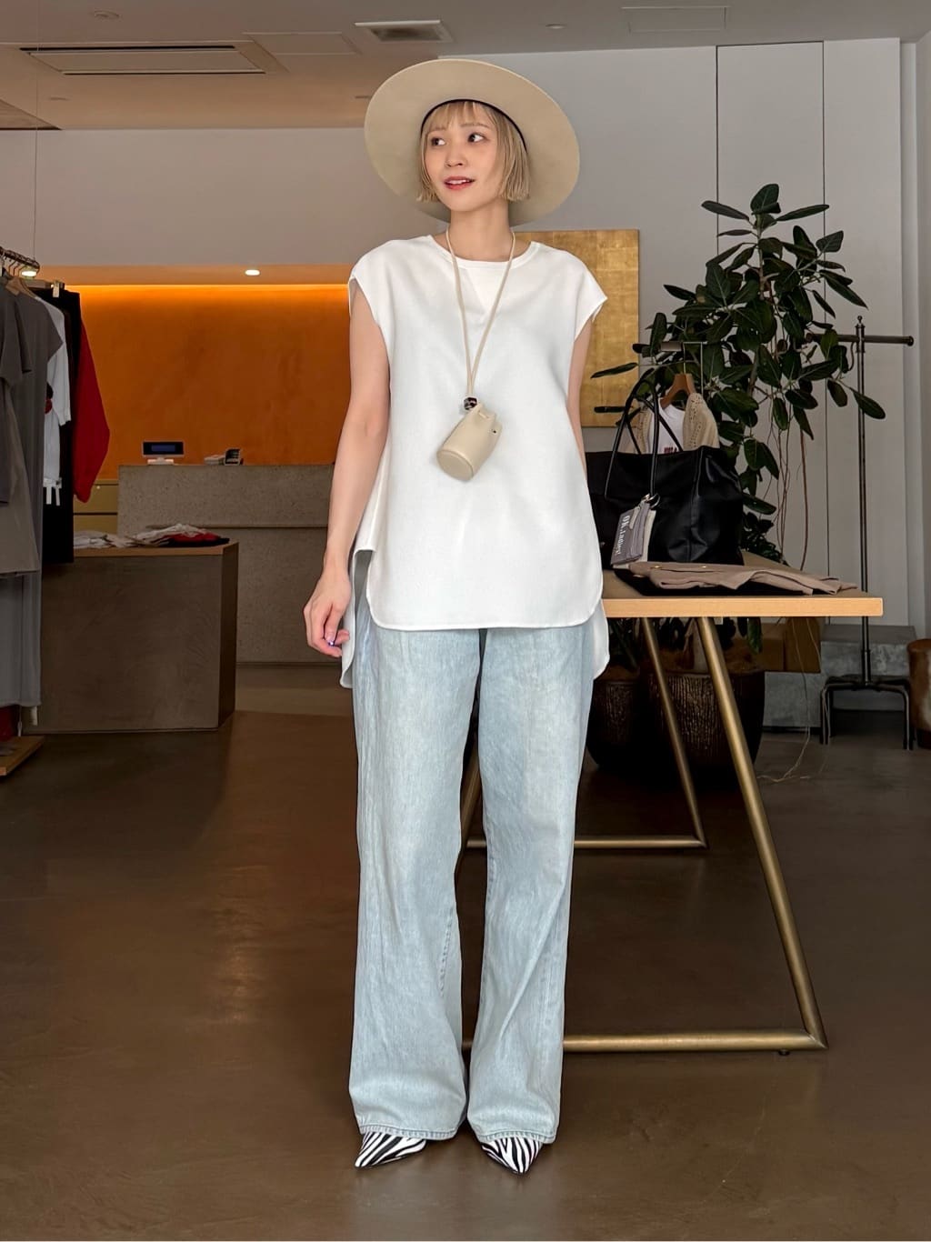 Whim Gazette | ドロストデニムパンツ | Rakuten Fashion(楽天