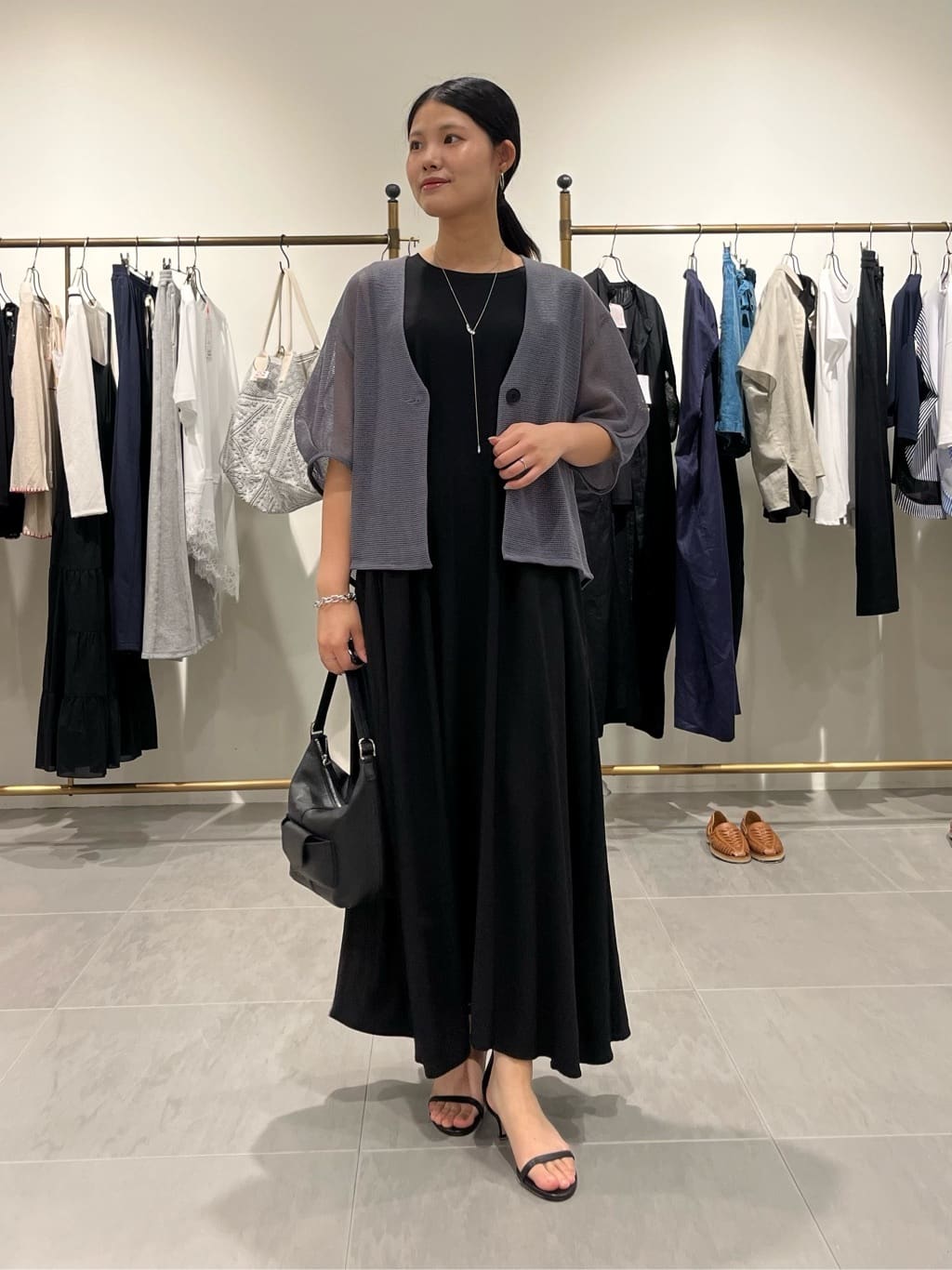 BEARDSLEY | ストレッチジョーゼットマキシワンピ | Rakuten Fashion