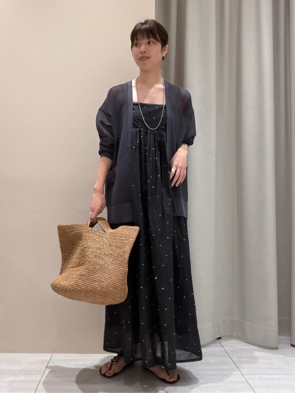 Betsey Johnson ブラウン刺繍キャミワンピース サイズ4　ドレス Rouge vif la cle | 【2026SS新作/人気追加】インドドット刺繍キャミ