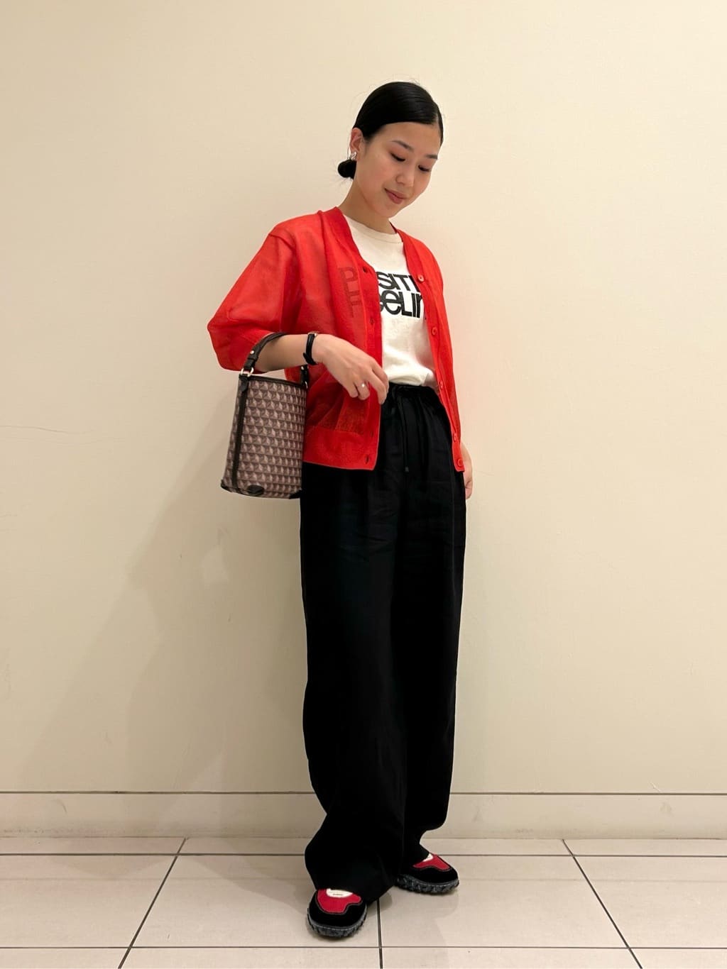 UNITED ARROWS | シアー Vネック カーディガン -ウォッシャブル
