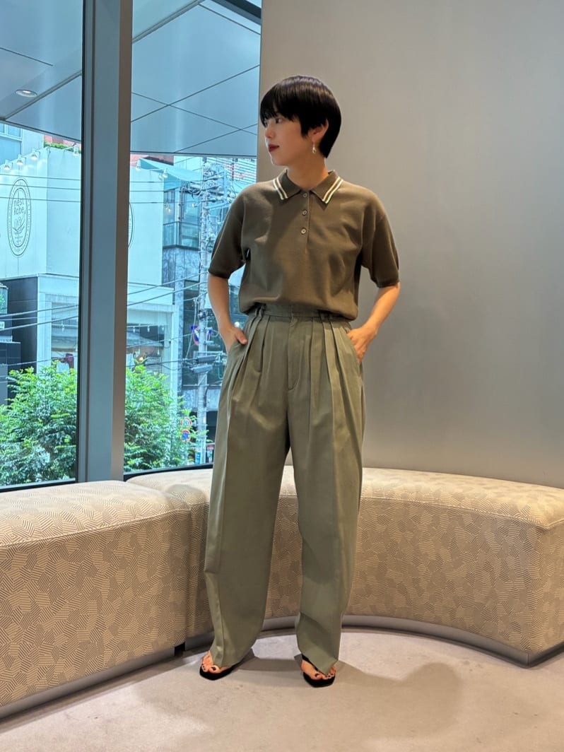 最終価格　6(ROKU)カラーライン ポロニット BEAUTY&YOUTH UNITED ARROWS | <6(ROKU)>カラーライン ポロニット