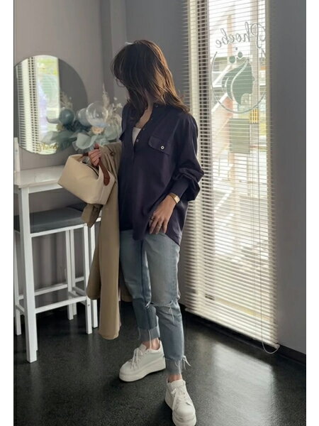 CHIC STYLEの衿リブブラウス<大きいサイズ有>シックスタイルを使ったコーディネートを紹介します。｜Rakuten Fashion(楽天ファッション／旧楽天ブランドアベニュー)7299030