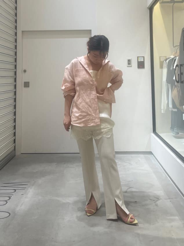 Whim Gazette | サテンレースキャミソール | Rakuten Fashion(楽天