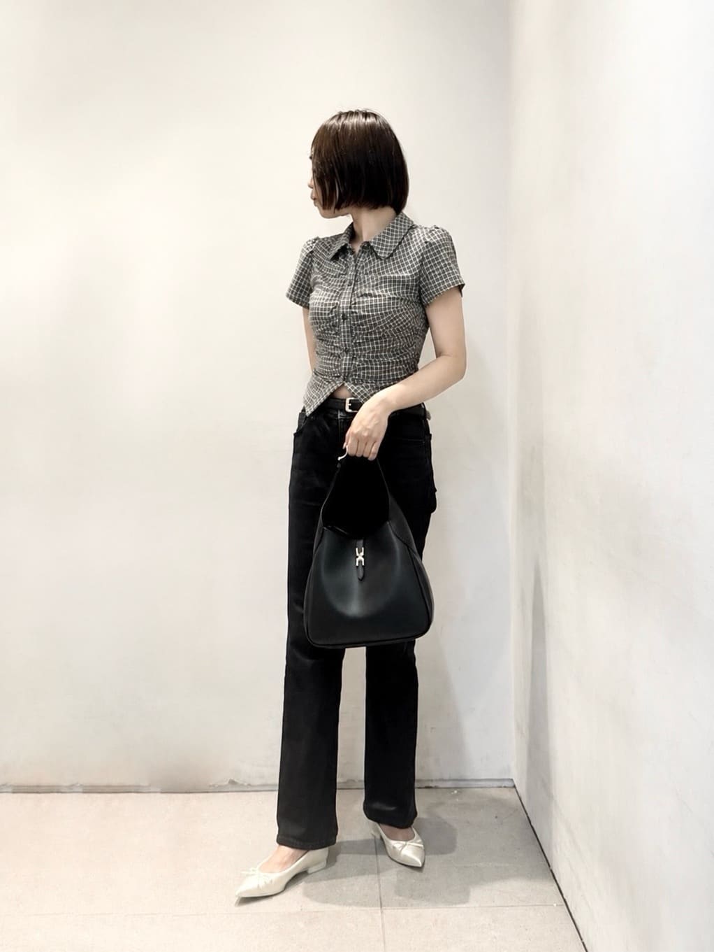 CHARLES & KEITHのAdalyn アダリン メタリックバックル ベルトホーボー 